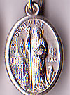 St. Benedict Oval Oxidized Medal