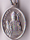 St. Blaise Oxidized Medal