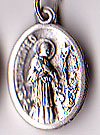 St. Charles Boromeo Oxidized Medal