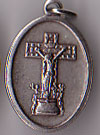 Crucifixion Oval Medal