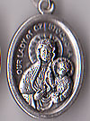 Our Lady of Czestochowa Inexpensive Oxidized Medal