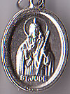 St. Jude Inexpensive Oxidized Medal