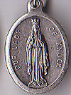 Our Lady of Knock Inexpensive Oxidized Medal