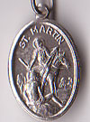 St. Martin Cabalerro (Spanish) Oxidized Medal