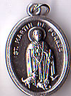 St. Martin de Porres Inexpensive Oxidized Medal