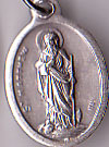 St. Matthew Inexpensive Oxidized Medal