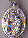 St. Rita Oxidized Medal