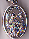 St. Rosalia Inexpensive Oxidized Medal