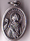 St. Stephen Inexpensive Oxidized Medal