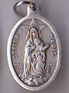 Stella Maris Inexpensive Oxidized Medal