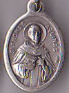 St. Thomas Aquinas Inexpensive Oxidized Medal