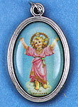 Divino Nino Oxidized Picture Medal