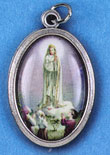 Our Lady of Fatima Oxidized Picture Medal