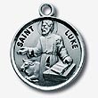 St Luke Sterling Silver Medal