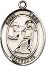 St Luke Sterling Silver Medal