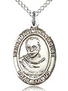 St Maximilian Kolbe Sterling Silver Medal
