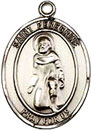 St Peregrine Gold Filled Medal