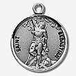 St Sebastian Sterling Silver Medal