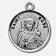 St Rose Sterling Silver Medal