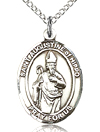 St Augustine of Hippo Sterling Silver Medal
