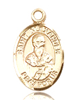 St. Alexander Small 14KT Gold Medal