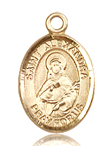 St. Alexandra Small 14KT Gold Medal