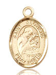 St Aloyisus Small 14kt Gold Medal