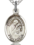 St Aloyisus Small Sterling Silver Medal