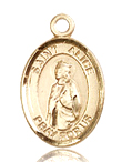 St Alice Small 14KT Gold Medal
