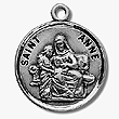 St Anne Sterling Silver Medal
