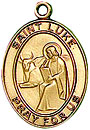 St Luke Gold Filled Medal