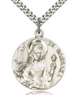 St Barbara Sterling Silver Medal