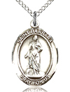 St Barbara Sterling Silver Medal
