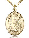 St Benjamin Gold Filled Medal