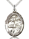 St Cosmo and Damian Sterling Silver Medal
