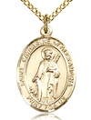 St Catherine of Alexandria Gold Filled Medal