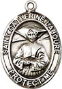 St Catherine Laboure Sterling Silver Medal