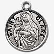 St Clark Sterling Silver Medal