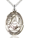 St Edburga of Winchester Sterling Silver Medal