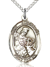 St Eustachius Sterling Silver Medal
