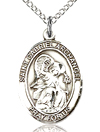 St Gabriel Archangel Sterling Silver Medal