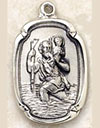 St Christopher Sterling Silver Medal