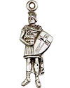 St Florian - Patron Saint of Firemen Figure Pendant