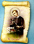 St. Gerard Scroll Magnet