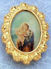 St. Joseph Fancy Gold Rim Lapel Pin