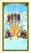 Novena to the Most Powerful Hand Laminated Prayer Card