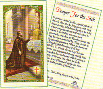 Sick saint prayer the for Prayers for
