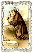 St Anthony Linen Prayer Card