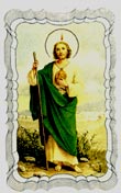 St Jude Linen Prayer Card