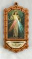 3.5 x 7 Inches Wood tone Ivory Divine Mercy Font